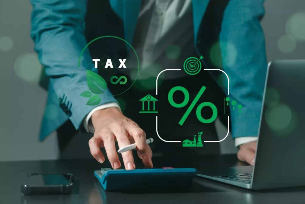 Image depicting a tax calculator concept, highlighting Business Rates Relief.